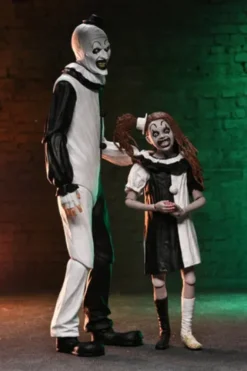 Terrifier 2 2 pack Figuras Ultimate Art the Clown & Little Pale Girl 18 cm