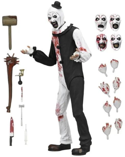 Terrifier 2 Ultimate Figura Art the Clown (Blood Splattered) 18 cm