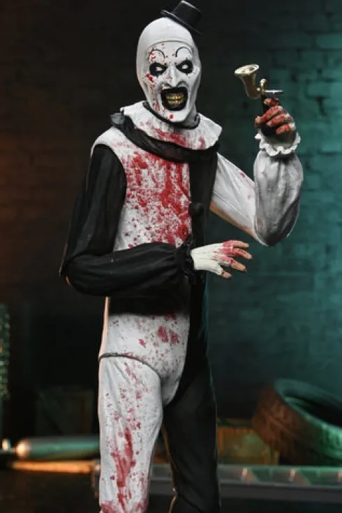 Terrifier 2 Ultimate Figura Art the Clown (Blood Splattered) 18 cm