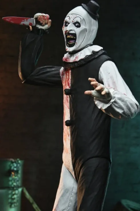 Terrifier 2 Ultimate Figura Art the Clown (Blood Splattered) 18 cm