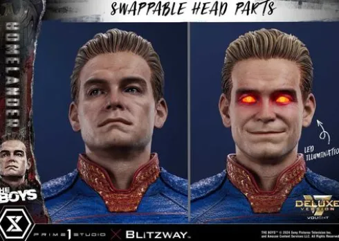 The Boys Estatua Premium Masterline Series 1/4 Homelander Deluxe Version 57 cm