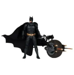 The Dark Knight DC Multiverse Figura con Vehículo Batman & The Batpod 18 cm