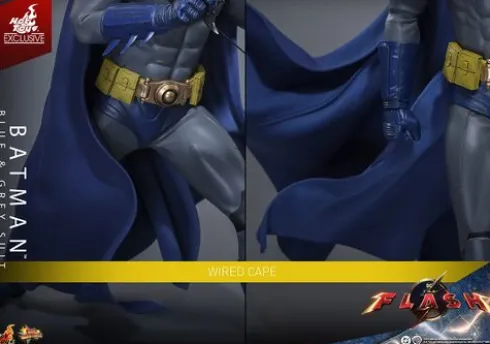 The Flash Movie Masterpiece Action Figure 1/6 Batman (Blue & Grey Suit) Limited Edition Hot Toys Exclusive 30 cm