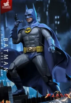 The Flash Movie Masterpiece Action Figure 1/6 Batman (Blue & Grey Suit) Limited Edition Hot Toys Exclusive 30 cm