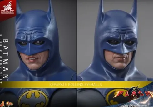 The Flash Movie Masterpiece Action Figure 1/6 Batman (Blue & Grey Suit) Limited Edition Hot Toys Exclusive 30 cm