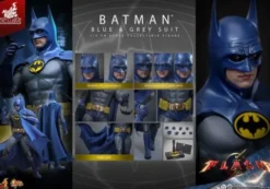 The Flash Movie Masterpiece Action Figure 1/6 Batman (Blue & Grey Suit) Limited Edition Hot Toys Exclusive 30 cm