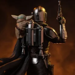 The Mandalorian & Grogu Estatua 1/10 Art Scale The Mandalorian and Grogu 25 cm