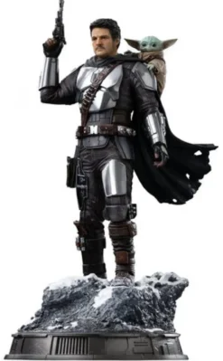 The Mandalorian & Grogu Estatua 1/10 Art Scale The Mandalorian and Grogu 25 cm
