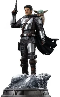 The Mandalorian & Grogu Estatua 1/10 Art Scale The Mandalorian and Grogu 25 cm