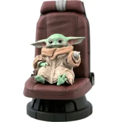 The Mandalorian Star Wars Estatua Yoda The Child in Chair 30 cm