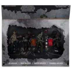 The Walking Dead Pack de 4 Figuras Walkers 13 cm