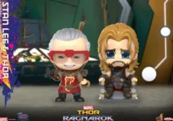 Thor: Ragnarok Minifiguras Cosbaby (S) Stan Lee & Thor 10 cm