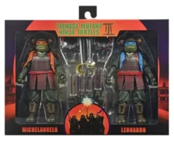 TMNT II: The Secret of the Ooze 2-Pack Figuras Leonardo & Michelangelo 18 cm
