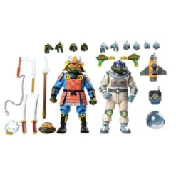 Tortugas Ninja (Cartoon) Pack de 2 Figuras Space Adventure & Samurai Turtles 18 cm