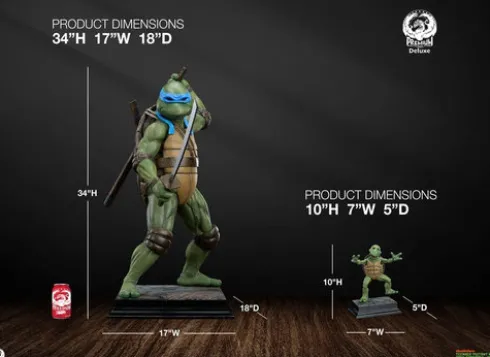Tortugas Ninja Estatua 1/2 Leonardo Deluxe Edition 86 cm