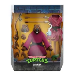 Tortugas Ninja Figura Ultimates Splinter (Flocked) 18 cm