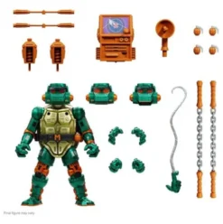 Tortugas Ninja Figura Ultimates Warrior Metalhead Michelangelo 18 cm