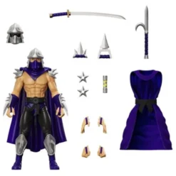 Tortugas Ninja Figura Ultimates Shredder (Silver Armor) 18 cm