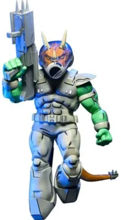 Tortugas Ninja (Mirage Comics) Figura Shock Commando Triceraton 18 cm