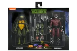 Tortugas Ninja (1990 Movie) Figura Roof Top Battle Shredder vs Leo 18 cm