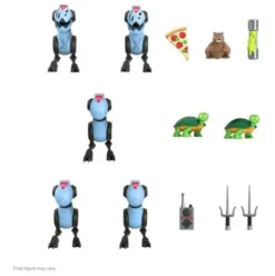 Tortugas Ninja PAck de 5 Figuras Ultimates Mousers 8 cm