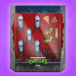 Tortugas Ninja PAck de 5 Figuras Ultimates Mousers 8 cm
