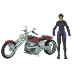 Tortugas Ninja (The Last Ronin The Lost Years) Figura Casey Marie with Last Ronin Motorcycle 18 cm