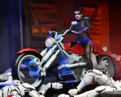 Tortugas Ninja (The Last Ronin The Lost Years) Figura Casey Marie with Last Ronin Motorcycle 18 cm