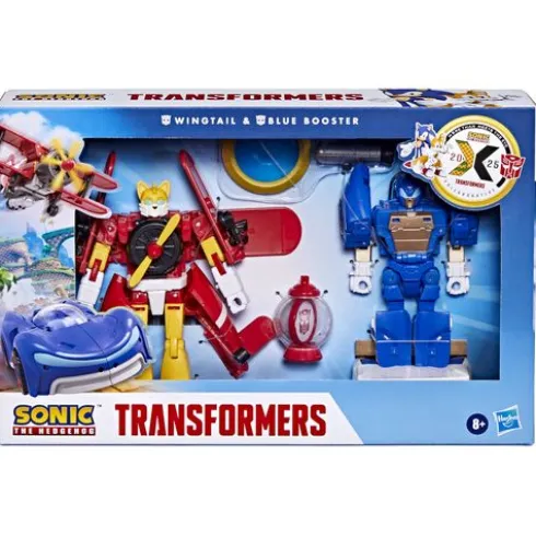 Transformers Collaborative Sonic the Hedgehog x Transformers Wingtail and Blue Booster