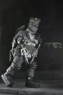 Universal Monsters x Teenage Mutant Ninja Turtles pack de 4 Figuras Turtles Black & White 18 cm