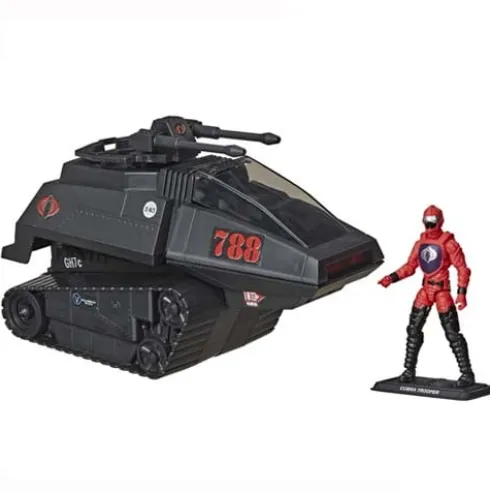 Vehículo Gi Joe Cobra H.I.S.S. y conductor Retro Collection Hasbro