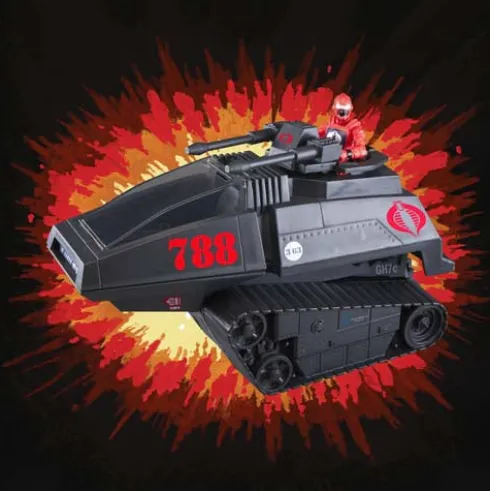 Vehículo Gi Joe Cobra H.I.S.S. y conductor Retro Collection Hasbro