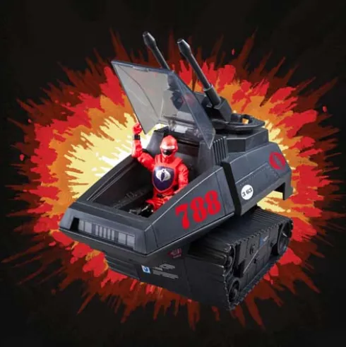 Vehículo Gi Joe Cobra H.I.S.S. y conductor Retro Collection Hasbro