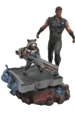 Vengadores Infinity War Estatua Marvel Premier Collection Thor & Rocket Raccoon 30 cm