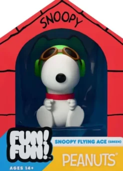 Vintage Peanuts Fun! Fun! Figura Mini Snoopy (Green Hat Flying Ace)