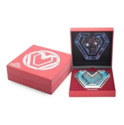 Wakanda Forever Iron Heart Arc Reactor Réplica que brilla en la oscuridad Pin magnético