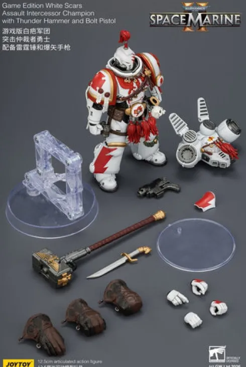 Warhammer Figura Game Edition White Scars Assault Intercessor Champion 13 cm