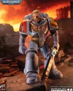 Warhammer 40,000 Figura Grey Hunter (Space Wolves) 18 cm