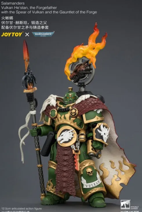 Warhammer Figura Salamanders Vulkan He’stan, the Forgefather 13 cm