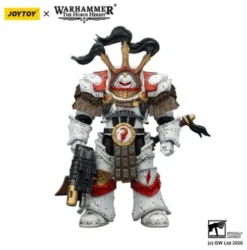 Warhammer 40,000 Figura White Scars Legion Praetor in Cataphractii Terminator Armour with Cyber Hawk Chogorian sword and combi-melta 14 cm