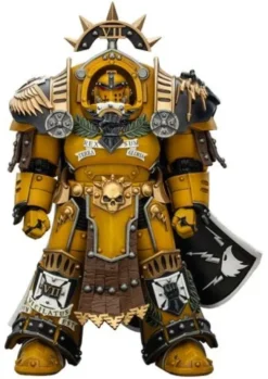 Warhammer Imperial Fists Figura Legion Praetor in Tartaros Terminator Armourwith Power Sword and Vigil Storm Shield 14 cm