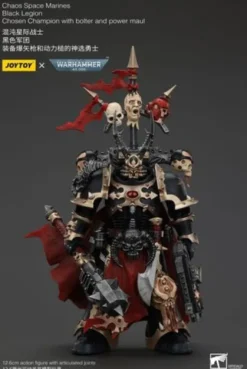 Warhammer 40k Actionfigur Chaos Space Marines Black Legion Chosen Champion with bolter and power maul 20 cm