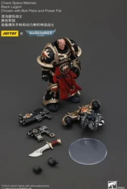 Warhammer 40k Actionfigur Chaos Space Marines Black Legion Chosen with Bolt Pistol and Power Fist 20 cm