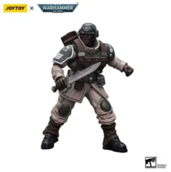 Warhammer 40k Figura 1/18 Astra Militarum Cadian Command Squad Veteran with Regimental Standard 12 cm