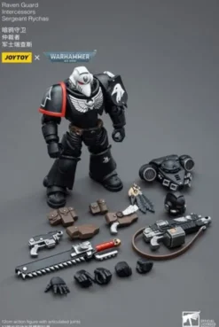 Warhammer 40k Figura 1/18 Raven Guard Intercessors Sergeant Rychas 12 cm