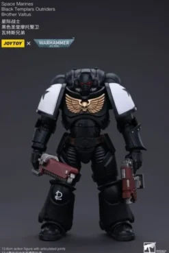 Warhammer 40k Figura 1/18 Space Marines Black Templars Outriders Brother Valtus 14 cm