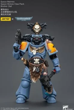 Warhammer 40k Figura 1/18 Space Marines Space Wolves Claw Pack Brother Olaf 12 cm