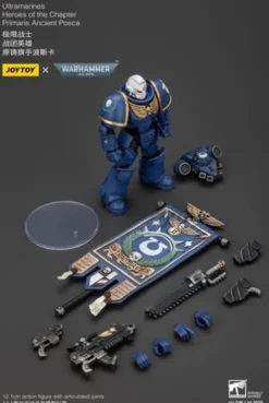 Warhammer 40k Figura 1/18 Ultramarines Heroes of the Chapter Primaris Ancient Posca 20 cm