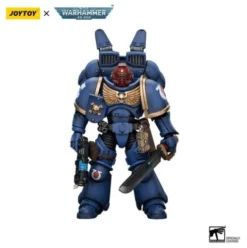 Warhammer 40k Figura 1/18 Ultramarines Jump Pack Intercessors Sergeant With Plasma Pistol And Power Sword 12 cm