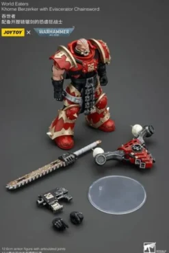 Warhammer 40k Figura 1/18 World Eaters Khorne Berzerker with Eviscerator Chainsword 13 cm